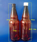 PET 1000ml empty mineral water bottles with screw caps for drinking supply samples